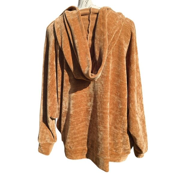 BB Dakota Women's Sidewalk Swagger Hooded Jacket Caramel Small - Picture 5 of 11